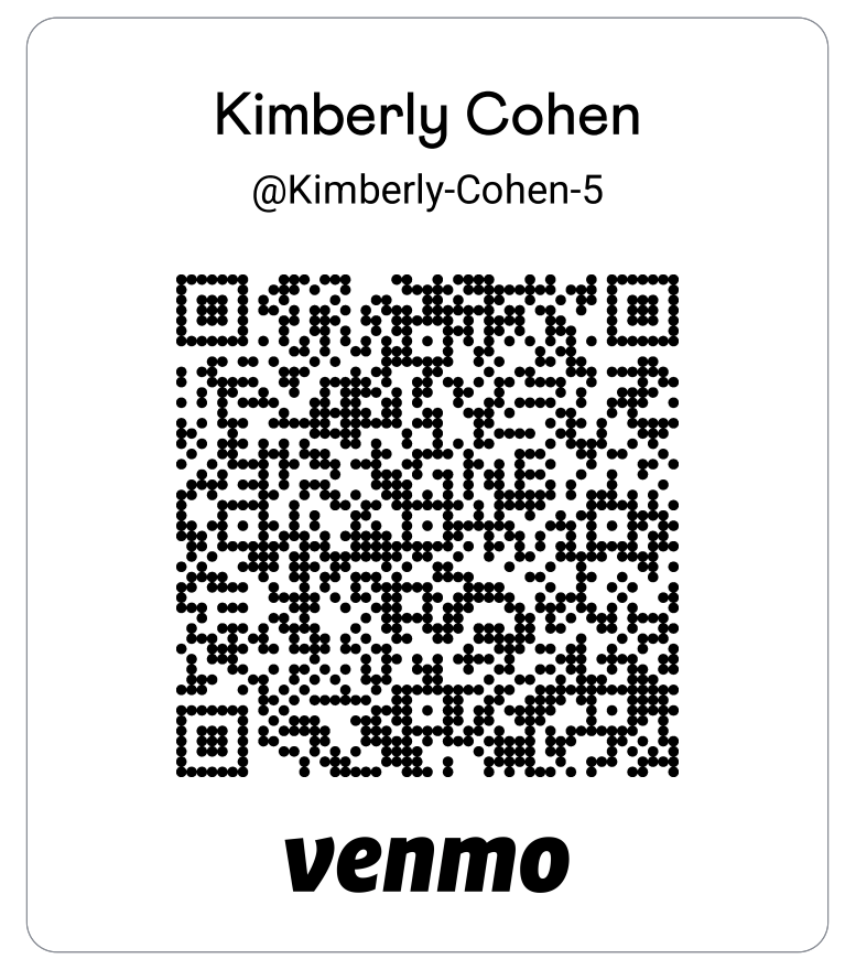Venmo – scan to donate